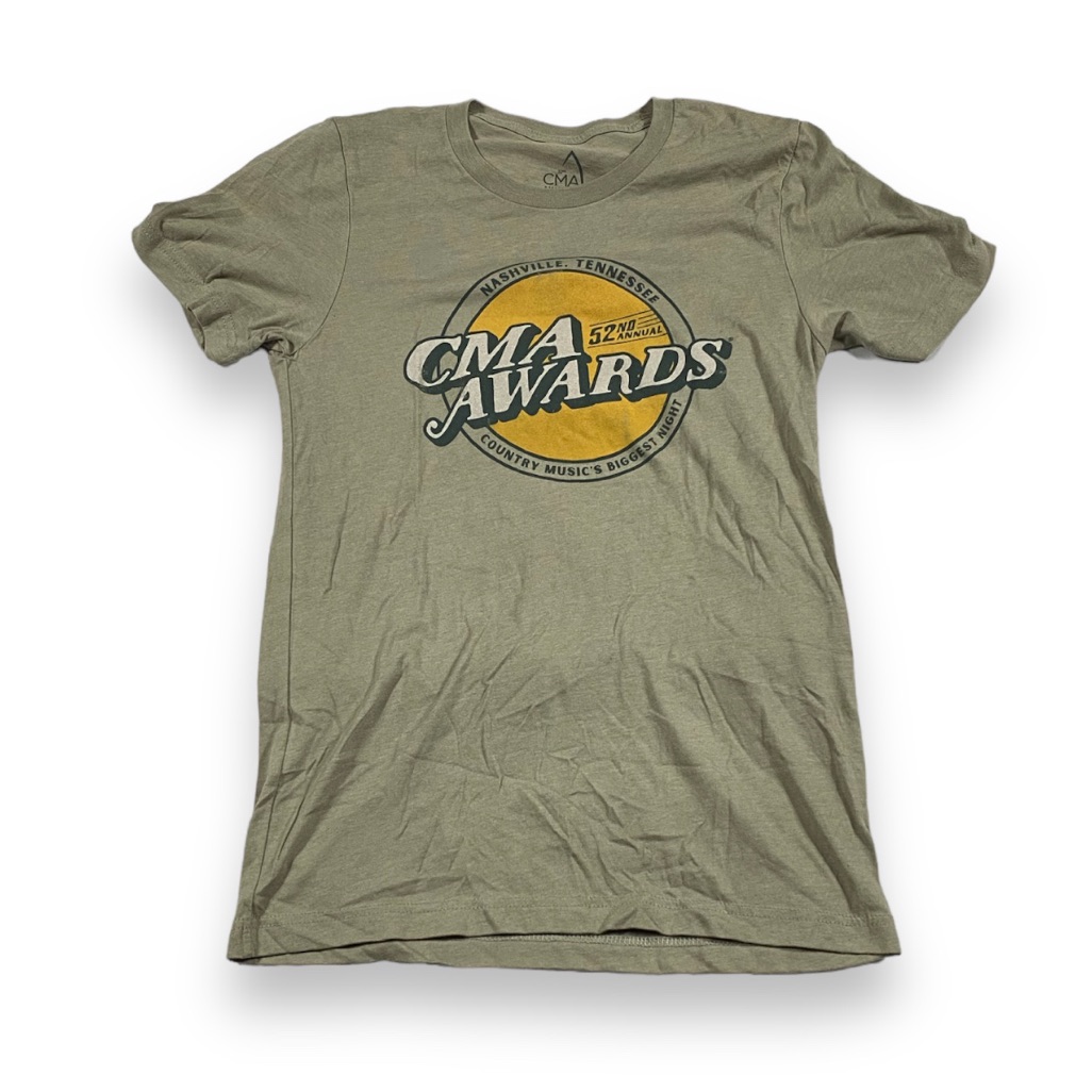 Country Music Awards TShirt Tan Small Tour Concert Band Tee